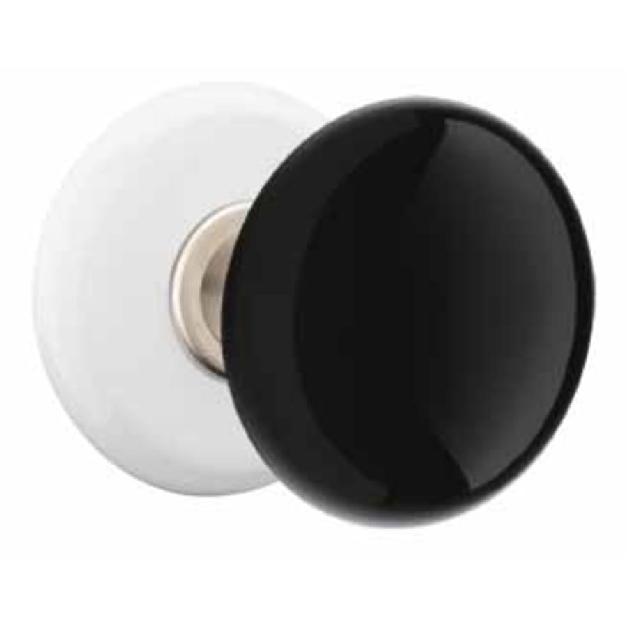Ebony Knob Porcelain Rosette
