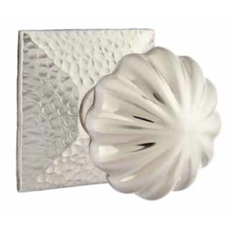 Melon Knob Hammered Rosette