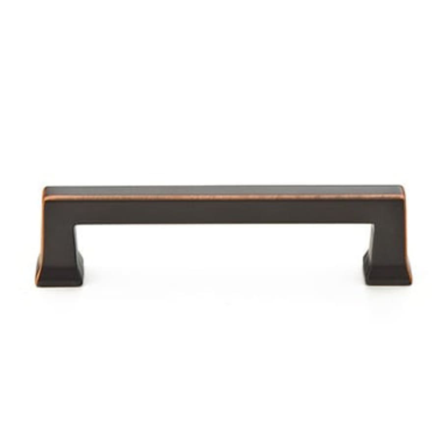 3-1/2 in. Center-to-Center Oil Rubbed Bronze Deco Cabinet Pull (10-Pack)