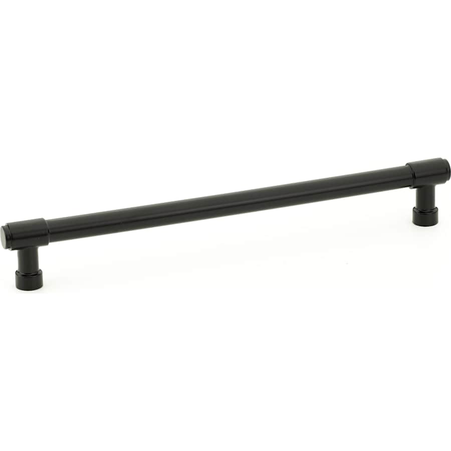 Emtek Jasper 8 Inch Center to Center Bar Cabinet Pull from the Industrial Modern Collection Flat Black