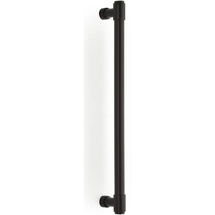 Emtek Jasper 12 Inch Center to Center Bar Appliance Pull from the Industrial Modern Collection Flat Black