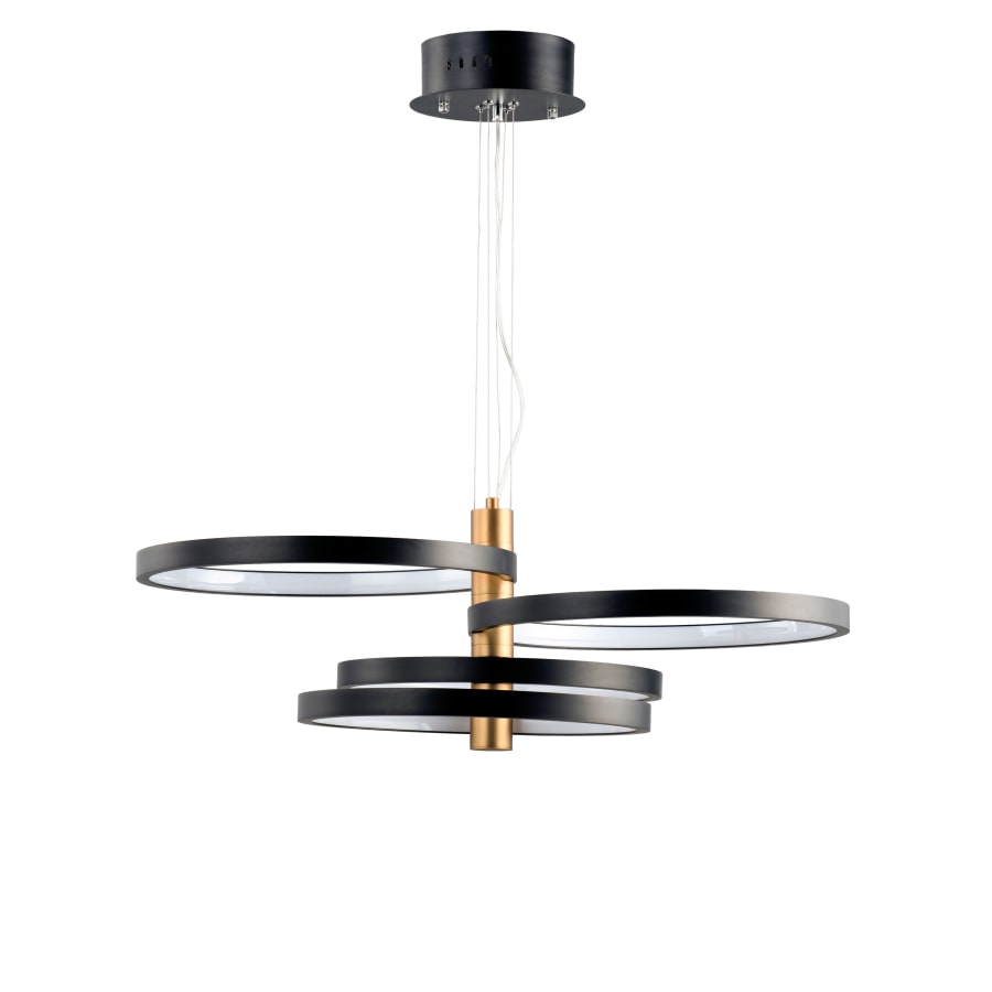 ET2 Hoopla 30" Wide Pendant Black / Gold