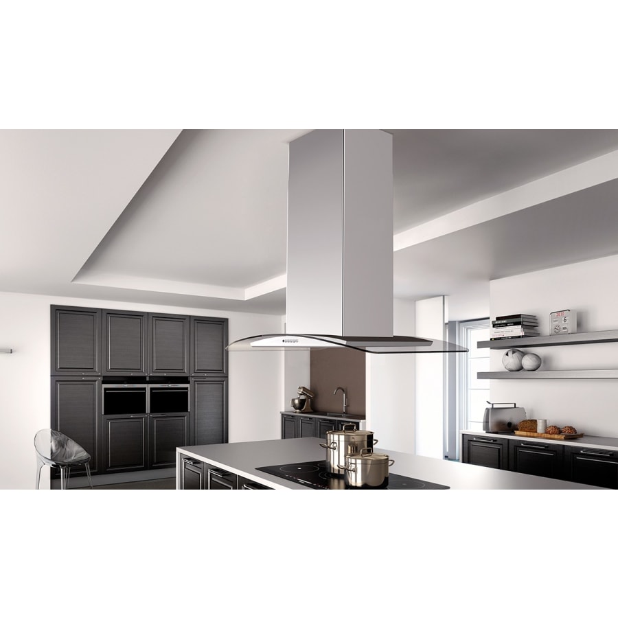 Faber TRATIS36SSV 150 600 CFM 36 Inch Wide Island Range Build
