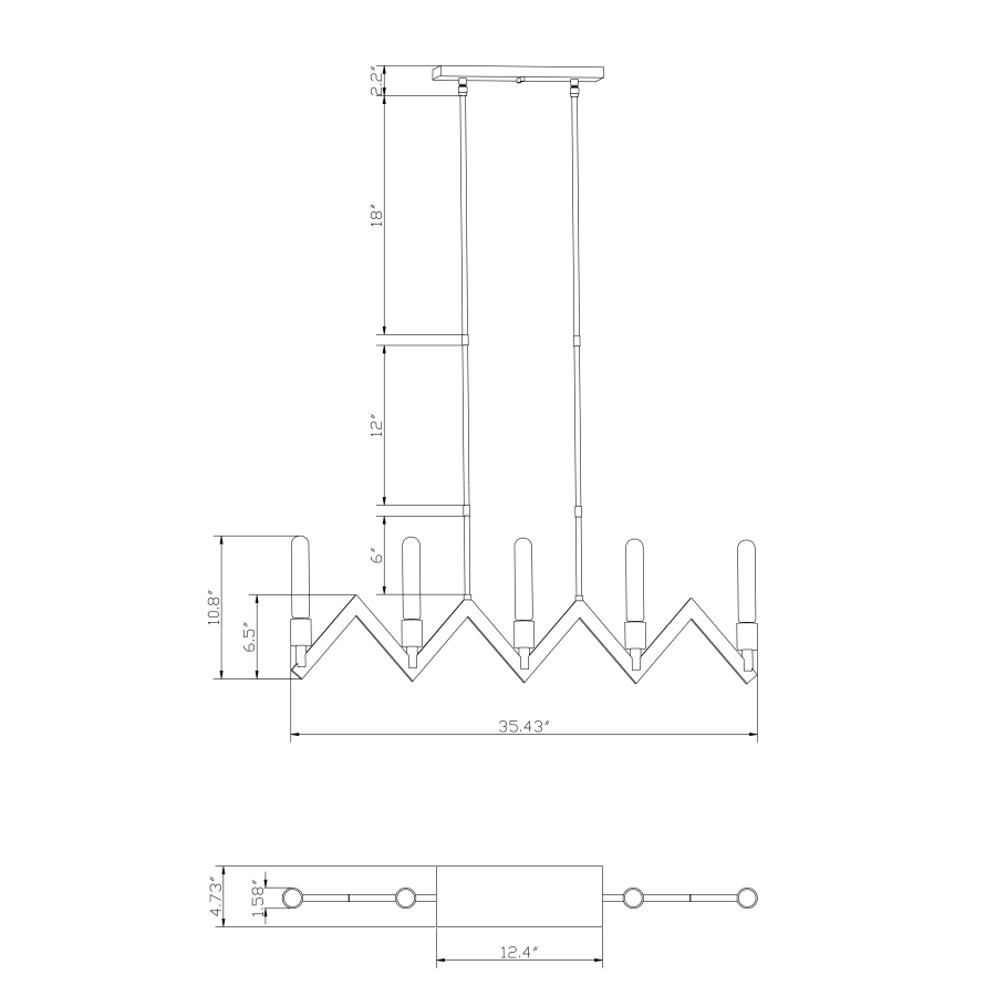 Forte Lighting-7082-05-Gallery Image