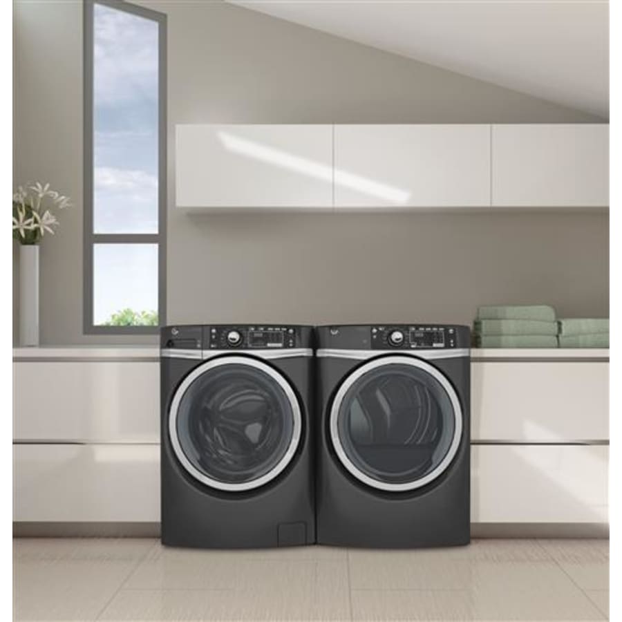 GE-GFD48ESK-Washer and Dryer Staged Side by Side