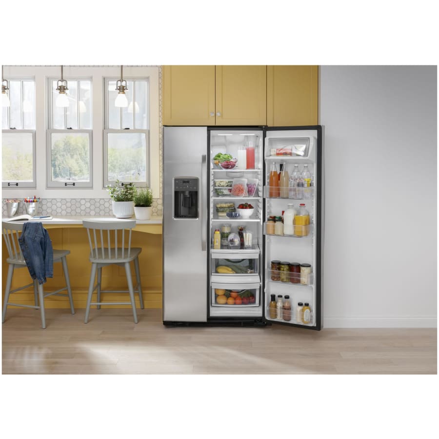 GE GSE23GGPBB 33 Inch Wide 23 Cu. Ft. Energy Star Rated Build