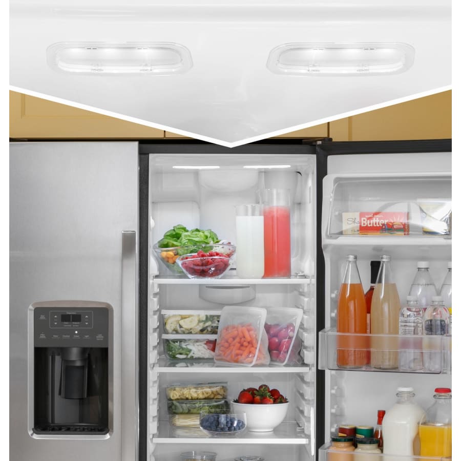 Ge 33 inch side by side refrigerator cheap