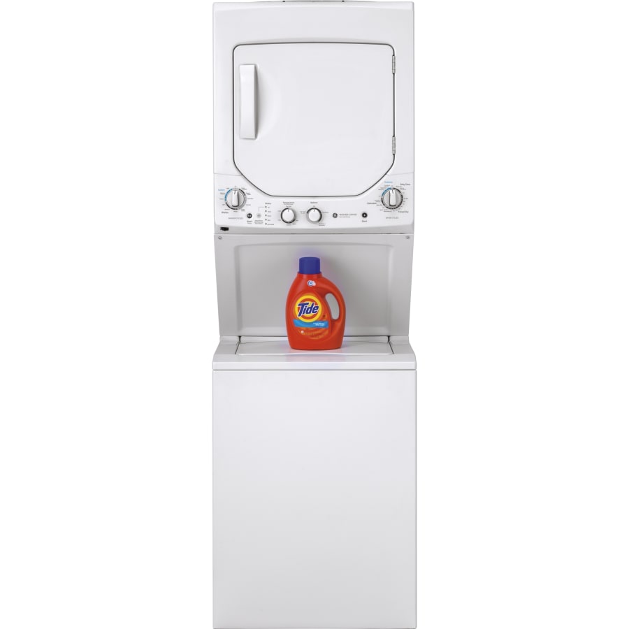 GE GUD24ESSMWW 24 Inch Wide Laundry Center with 2.3 Cu. Build