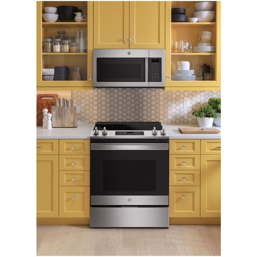 GE JVM6175DKBB 30 Inch Wide 1.7 Cu. Ft. 1000 Watt Over the Build