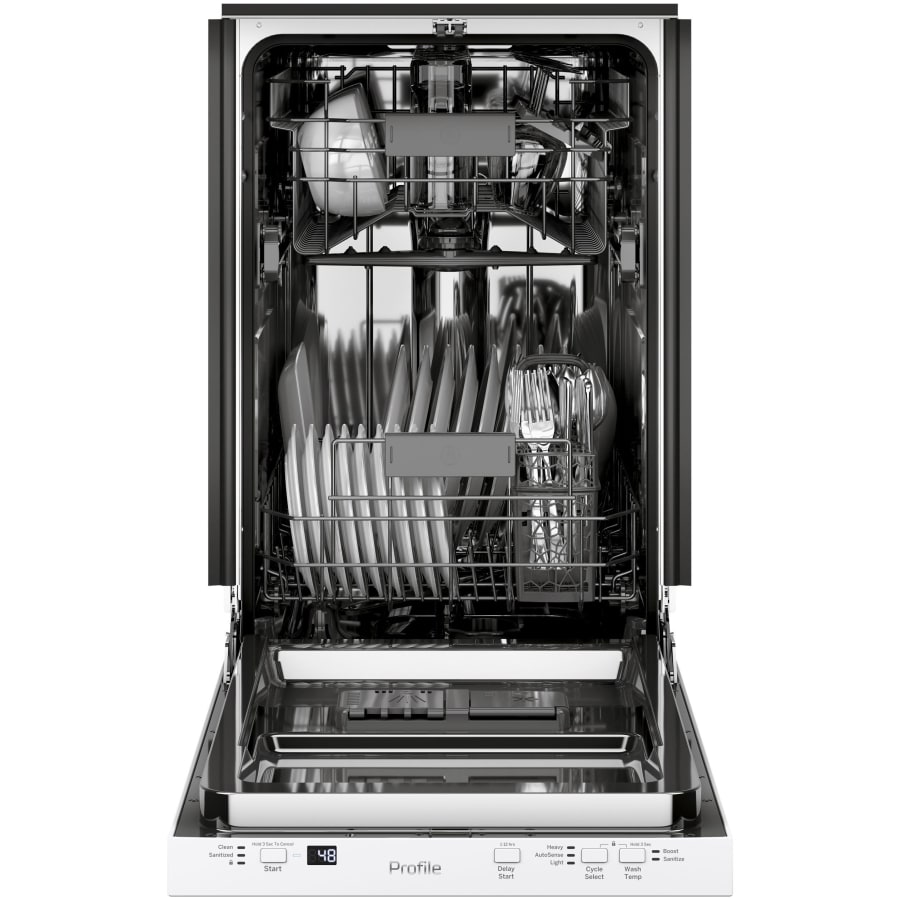 GE Profile PDT145SGLBB 18 Inch Wide 8 Place Setting Energy Build