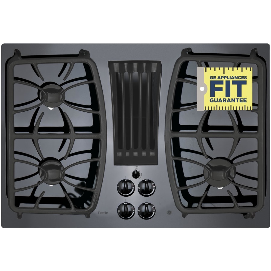 GE Profile PGP9830DRBB 30 Inch Wide Burner Natural Gas Cooktop