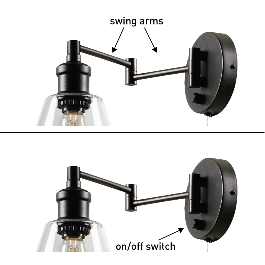 Globe Electric 65311 LeClair Single Light Swing Arm Wall Build