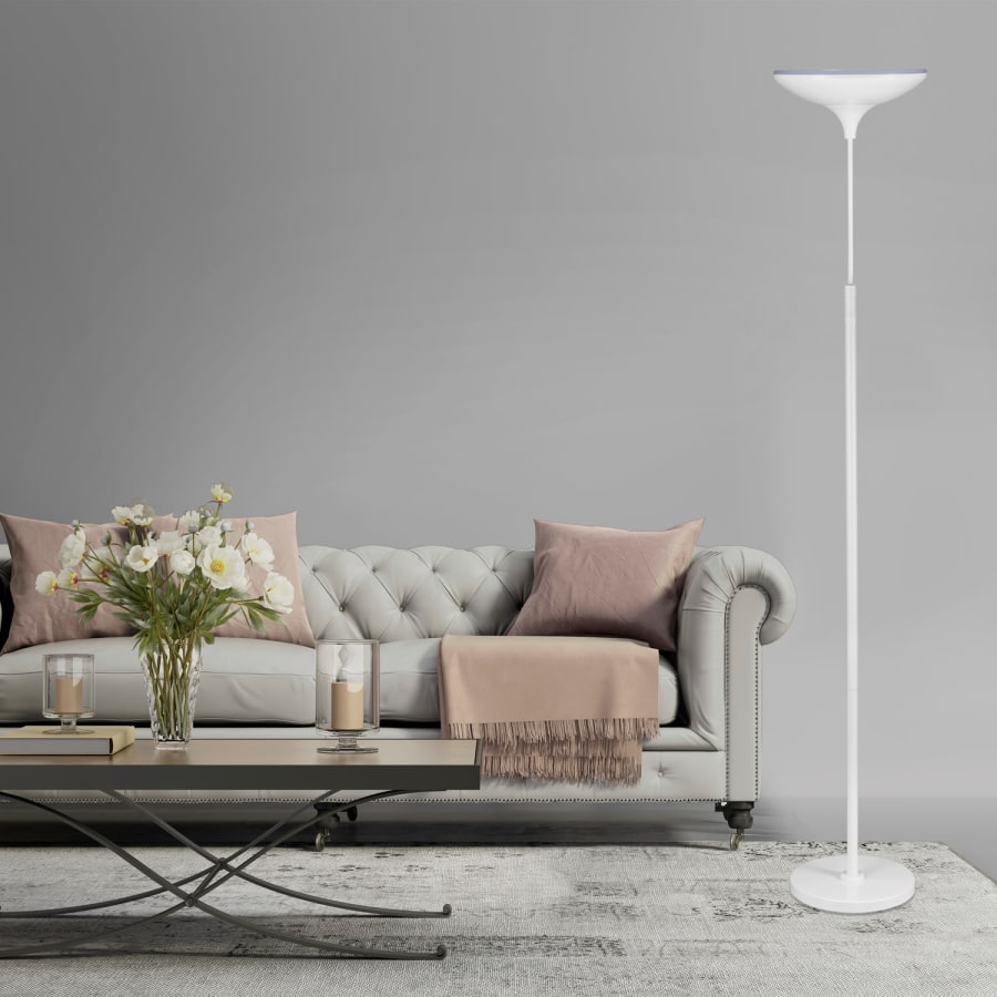 Globe electric led floor lamp torchiere discount