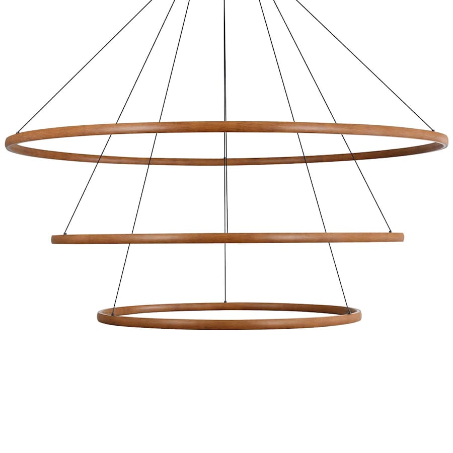 Golden Lighting Veritas 59" Wide Ring Chandelier Driftwood
