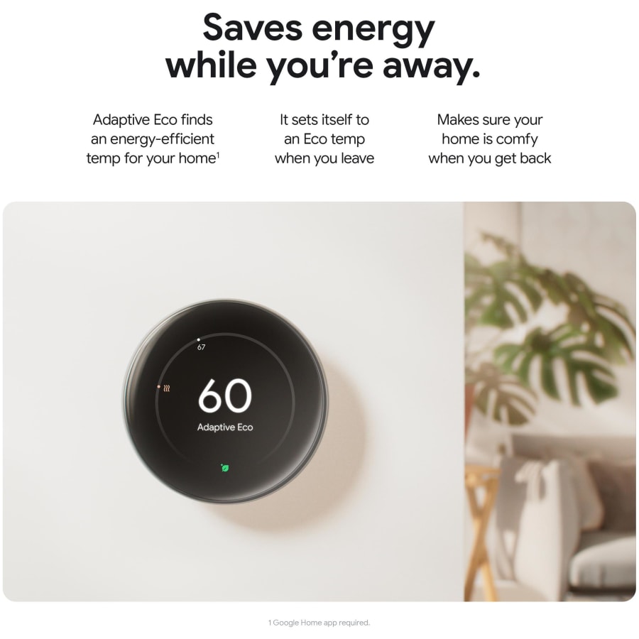 Google Nest GA05560-US Learning Thermostat (4th Gen) with