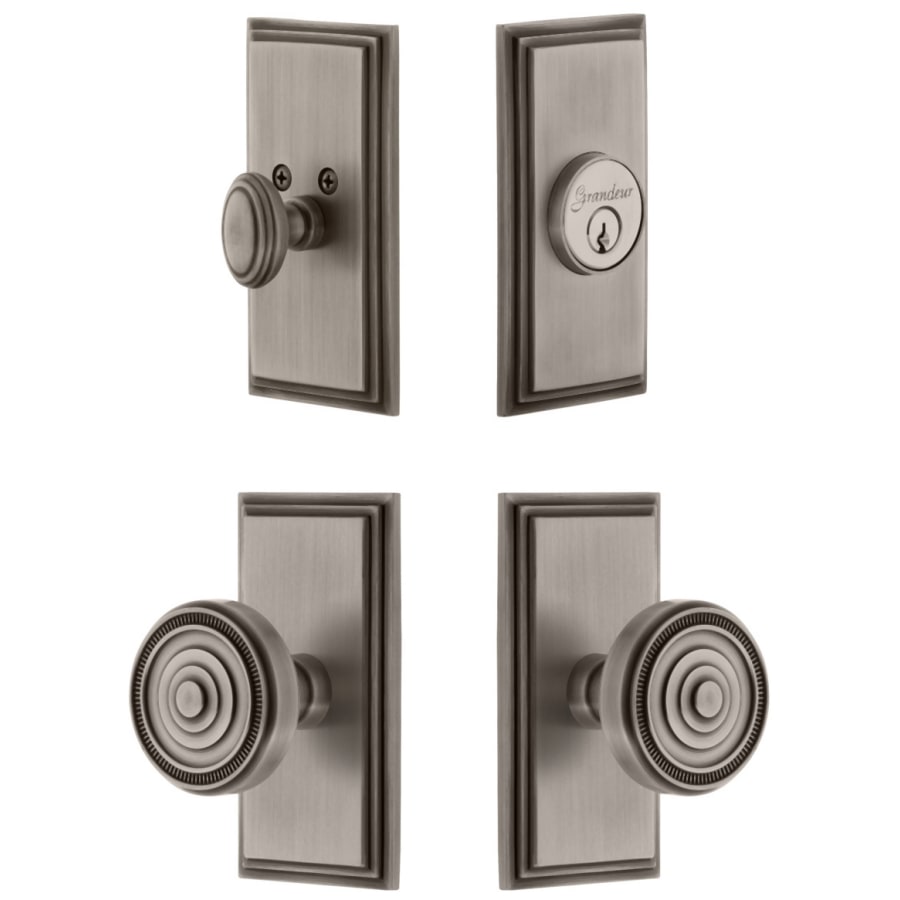 Grandeur 833888 Carre Solid Brass Single Cylinder Keyed Entry