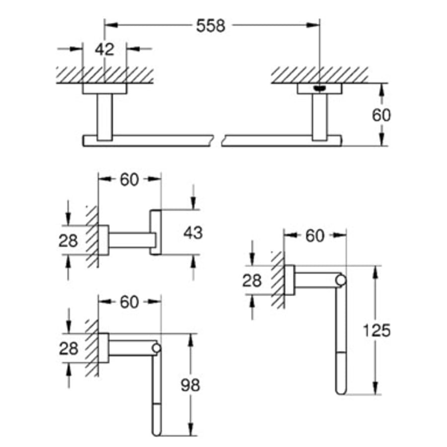 Grohe-40 778-Dimensional Drawing