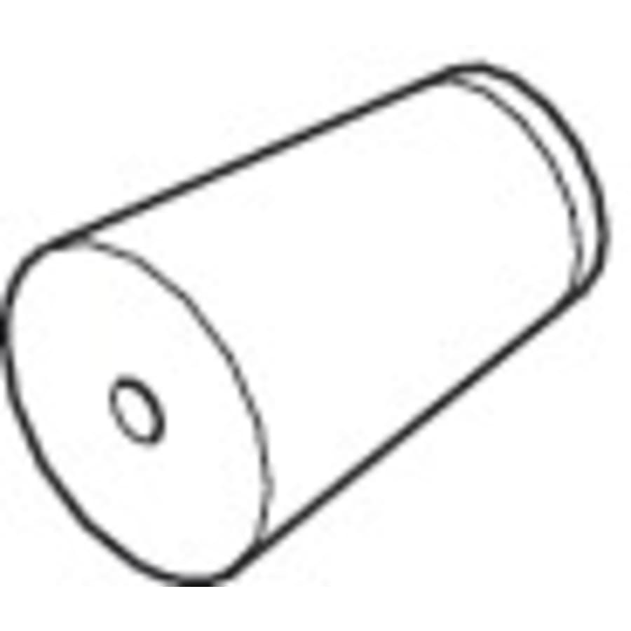 Hafele Straightaway Rubber Wall Buffer for Bottom Rolling Sliding Door Black