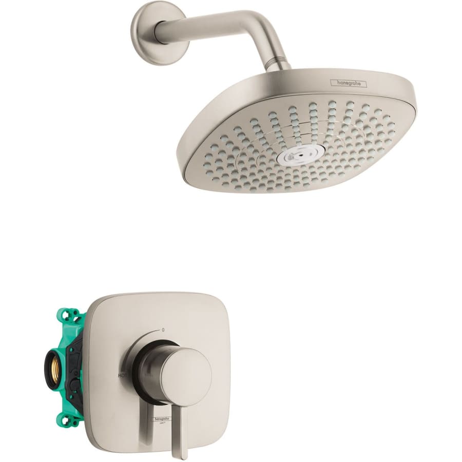 Hansgrohe Croma Select E Shower Only Trim Package with 2 GPM Multi Function Shower Head Brushed Nickel
