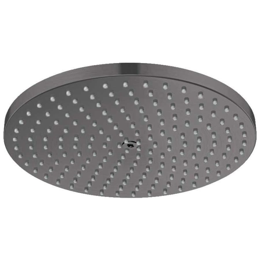 Hansgrohe Raindance S 1.75 GPM Single Function Rain Shower Head with AirPower and QuickClean Technologies Brushed Black Chrome