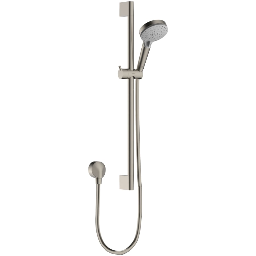 Hansgrohe Vernis Blend 1.75 GPM Multi Function Hand Shower Set with Slidebar, Wall Elbow and Hose Brushed Nickel