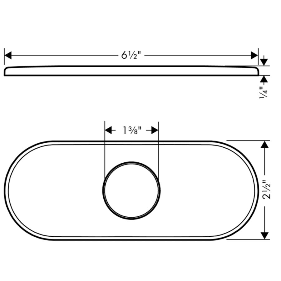Hansgrohe-14018-Dimensional Drawing