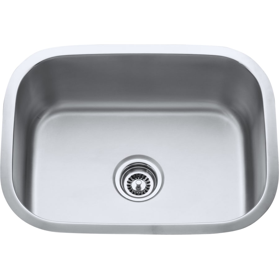 Hardware Resources 23-1/2"L x 17-3/4"W x 9"D Undermount Single Bowl 18 Gauge Stainless Steel Utility Laundry Sink Stainless Steel