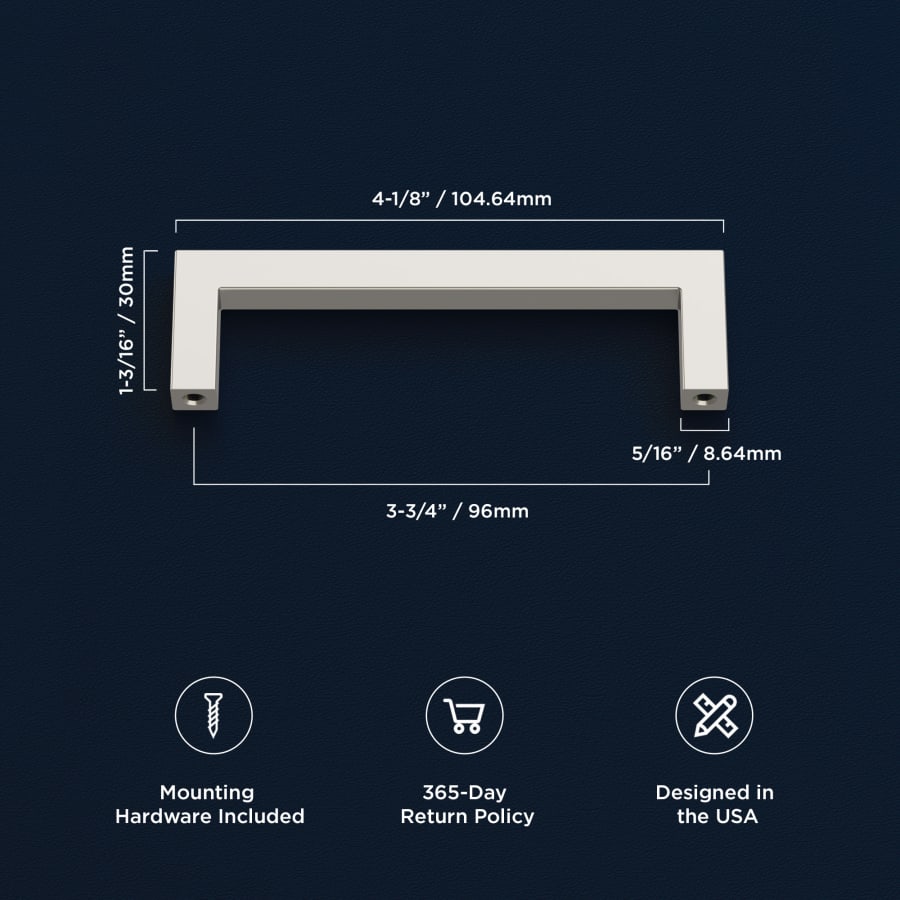 Hickory Hardware P2152-MB Bungalow Collection Bouton De Porte Noir