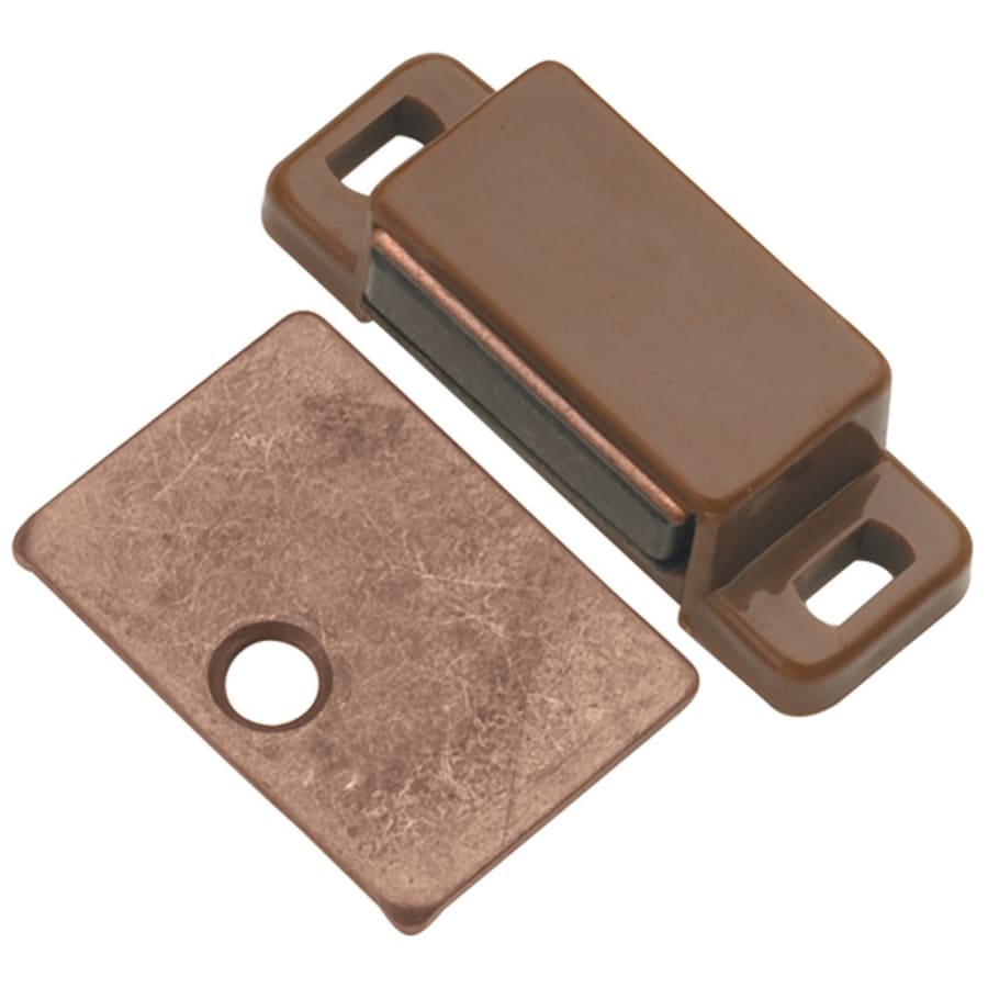 Hickory Hardware Pack of (25) - 1-7/16" Center to Center Roller Cabinet Catches with Strikes Statuary Bronze