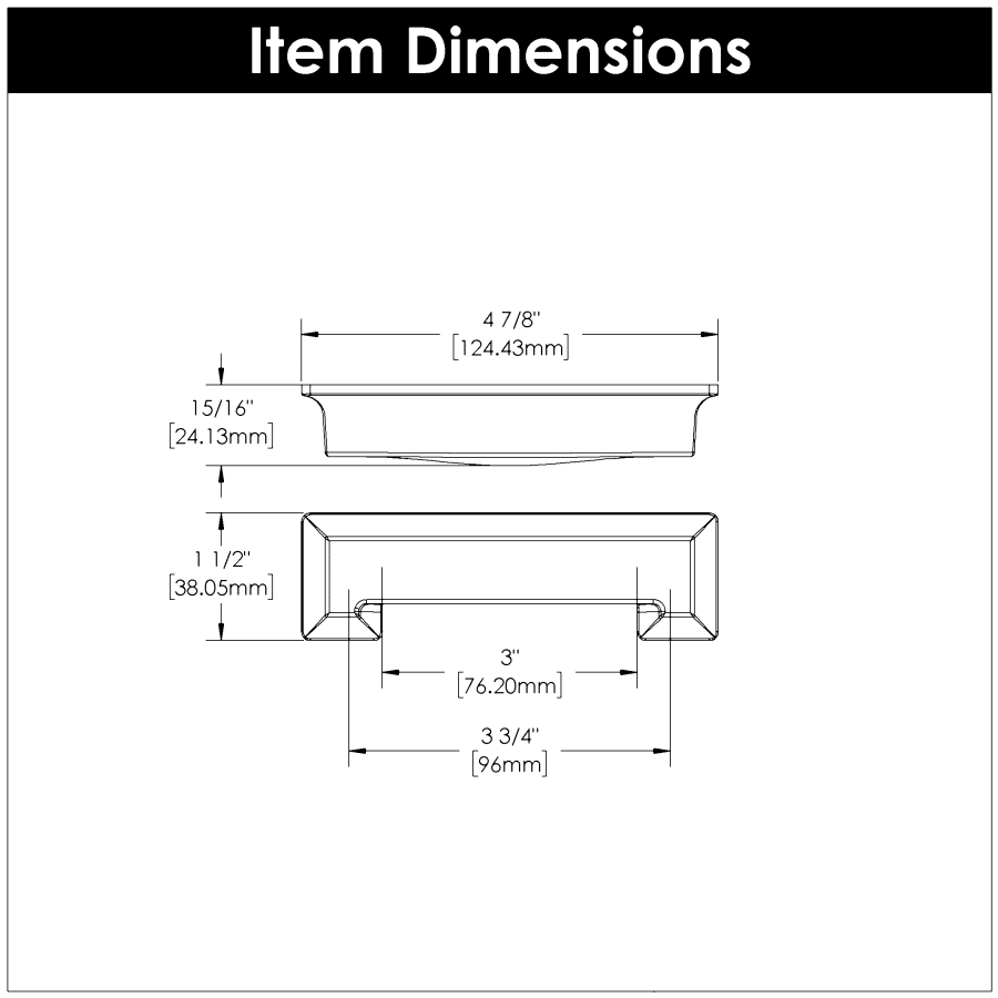 Hickory Hardware P3013-BGB Studio 3 and 3-3/4 Hickory Hardware P3013-BGB Studio 3 and 3-3/4