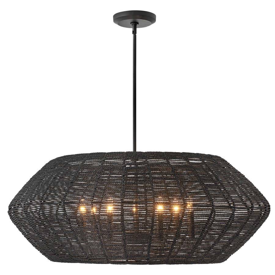 Pendant with Canopy - BLK