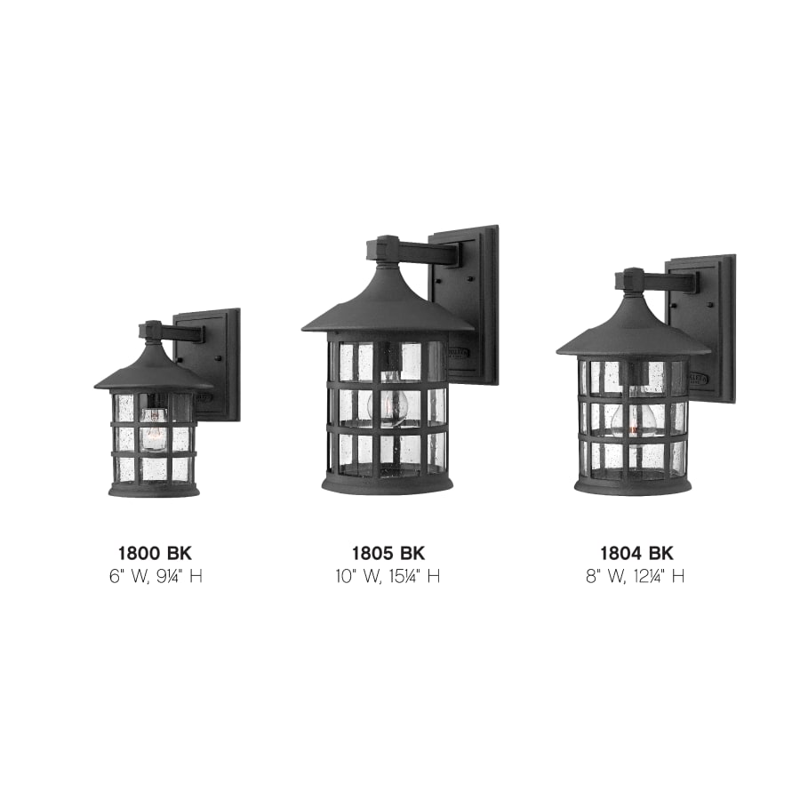 Hinkley Lighting 1800BK 1 Light Outdoor Wall Sconce From Build