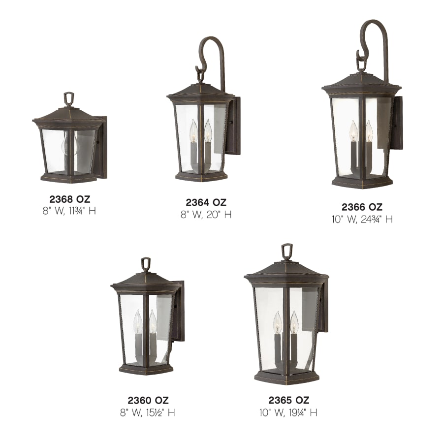 Hinkley Lighting 2364MB Bromley 2 Light 20 Tall Outdoor Build