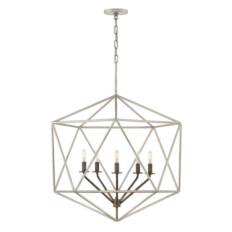 Hinkley Lighting Astrid 5 Light 28" Wide Chandelier Glacial / Metallic Matte Bronze