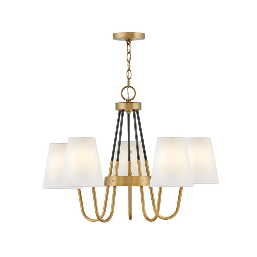 Hinkley Lighting Aston 5 Light 28" Wide Chandelier Heritage Brass