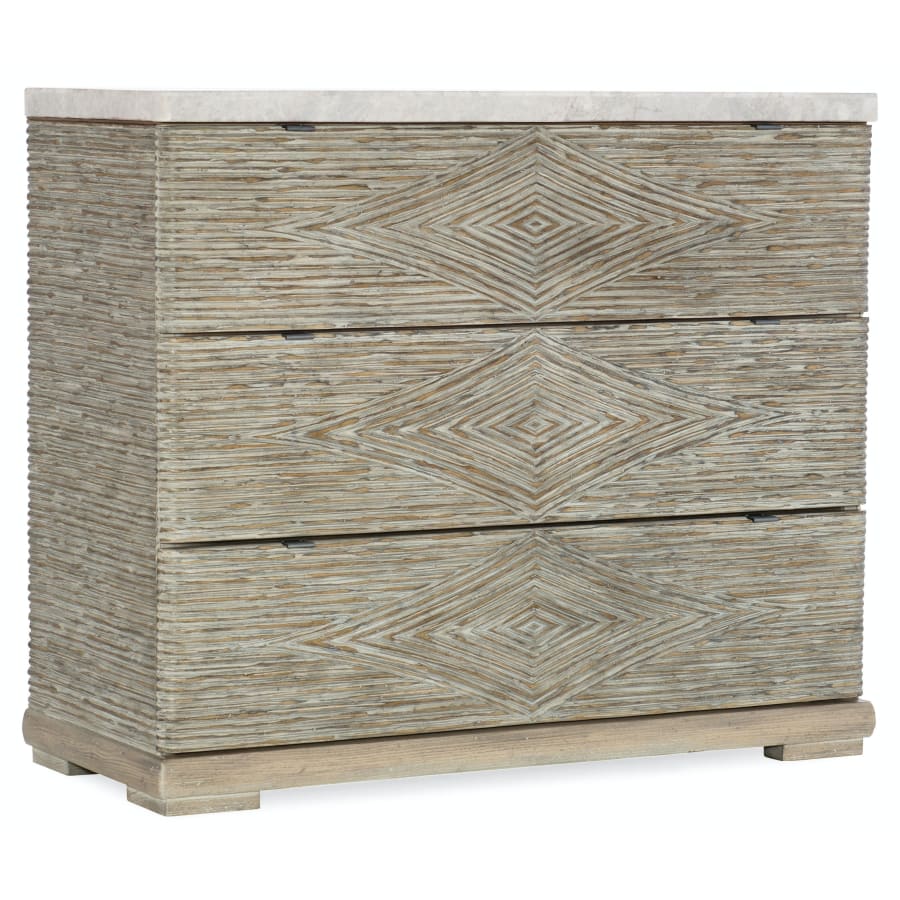 Accent Chest on White Background