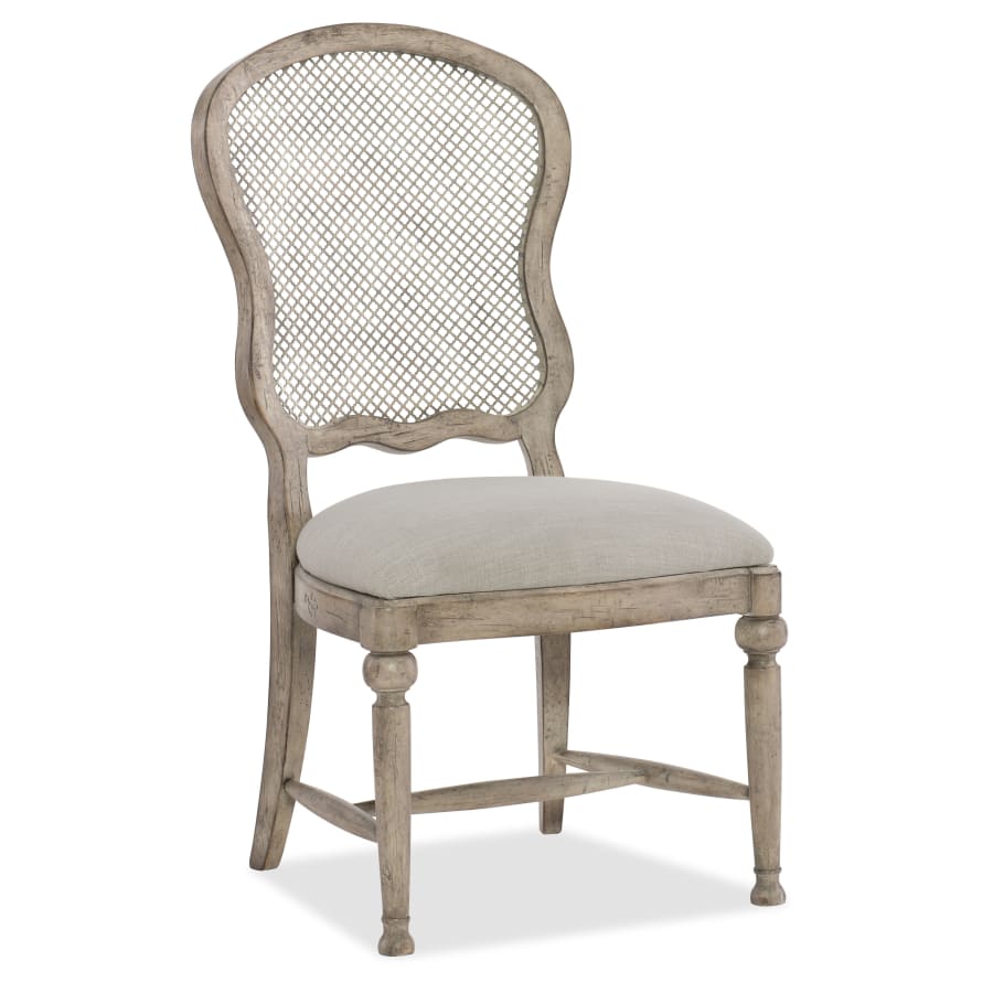 Hooker Furniture Boheme 22" Wide Metal Back Dining Chair Mercantile White