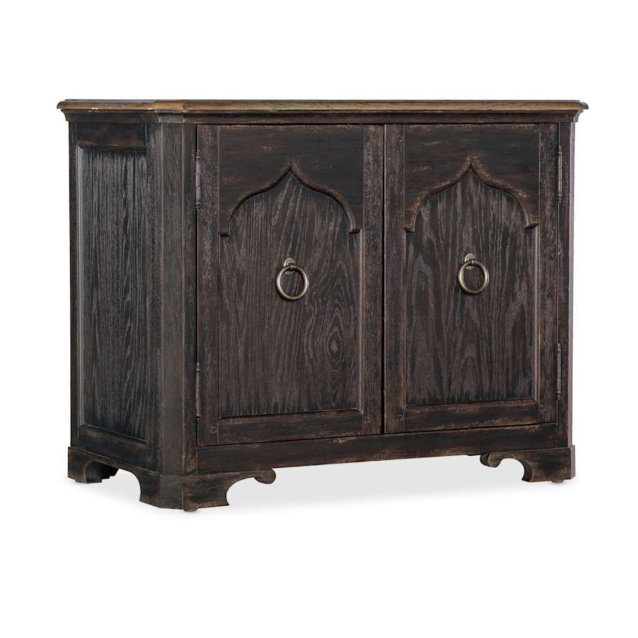 Hooker Furniture Americana 38" Wide Oak Nightstand Molasses / Honey / Antique Bronze