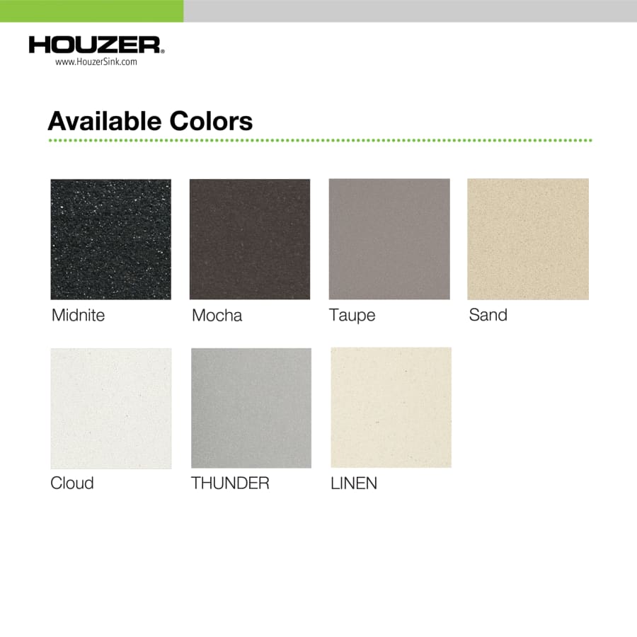 Houzer V-100 MOCHA Quartztone 33 Houzer V-100 MOCHA Quartztone 33