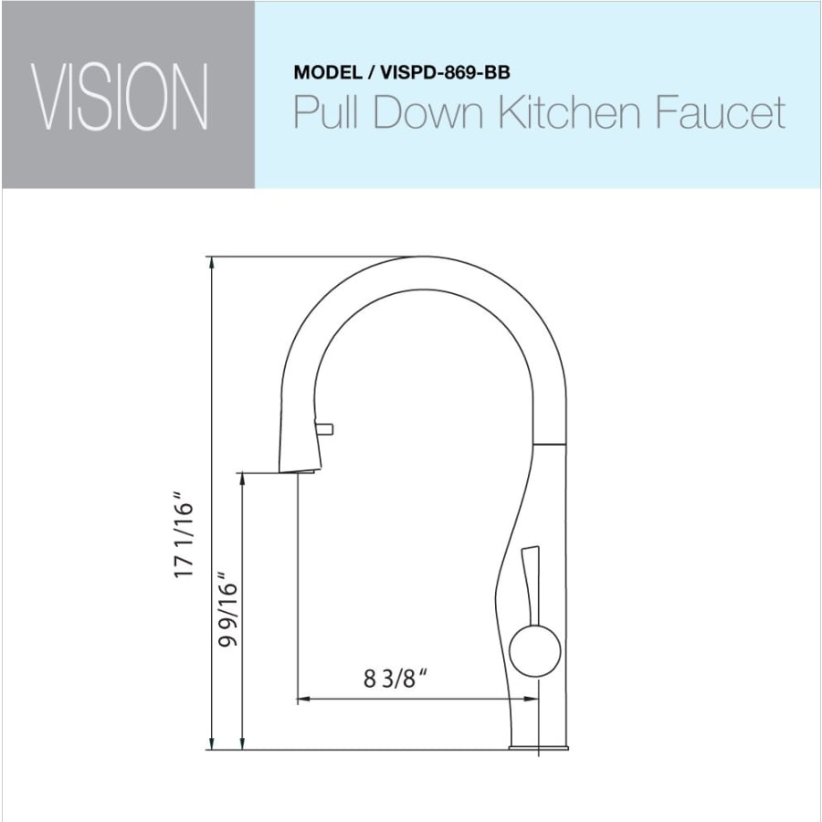 houzer-vispd-869-dimensional-diagram-173 houzer-vispd-869-dimensional-diagram-173