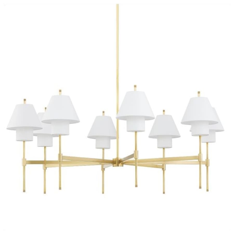 Hudson Valley Lighting Glenmoore 8 Light 49" Wide Chandelier Aged Brass