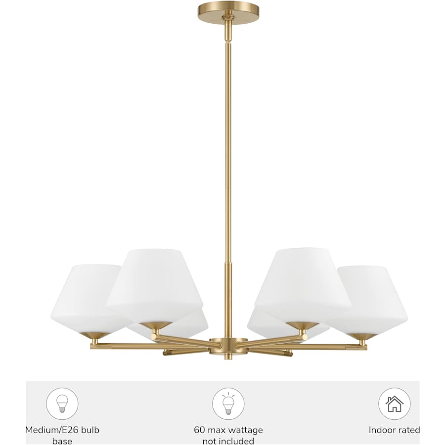 Hunter Celestial Valley 6 Light Chandelier - Thumbnail 3