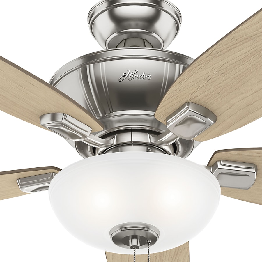 Hunter Kenbridge 52 In. LED Low Profile Indoor Noble Bronze Ceiling Fan 53379 - The Home Depot