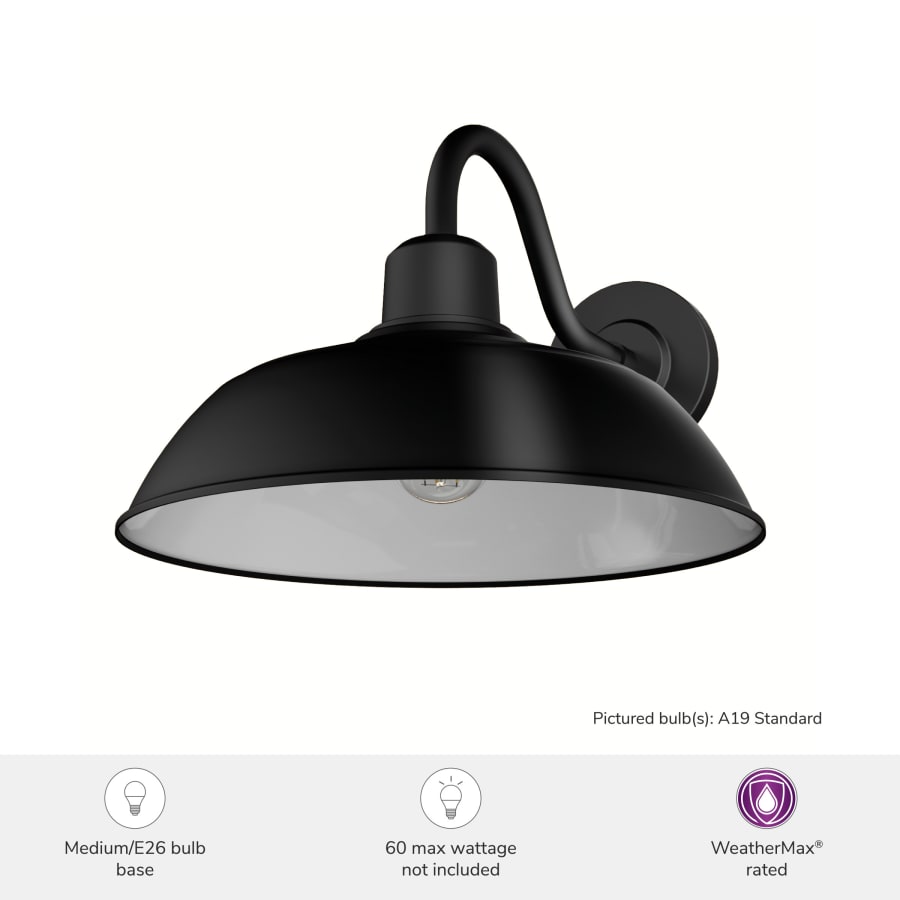 Hunter outdoor wall light top