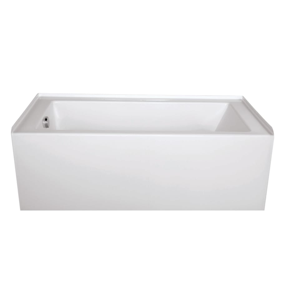 Hydrosystems Shannon 60" Three Wall Alcove Acrylic Soaking Tub with Right Drain, and Overflow White