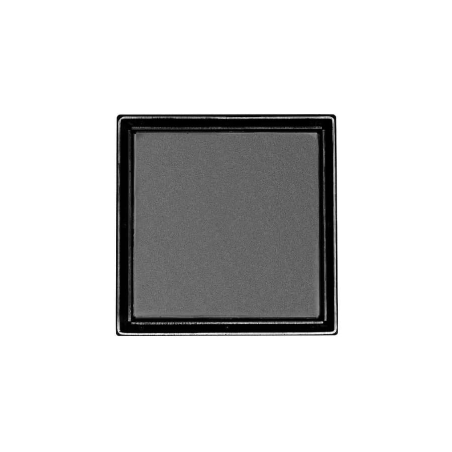 Infinity Drain 5"x5" LTD 5 Tile Drain Strainer-2" Throat Gunmetal