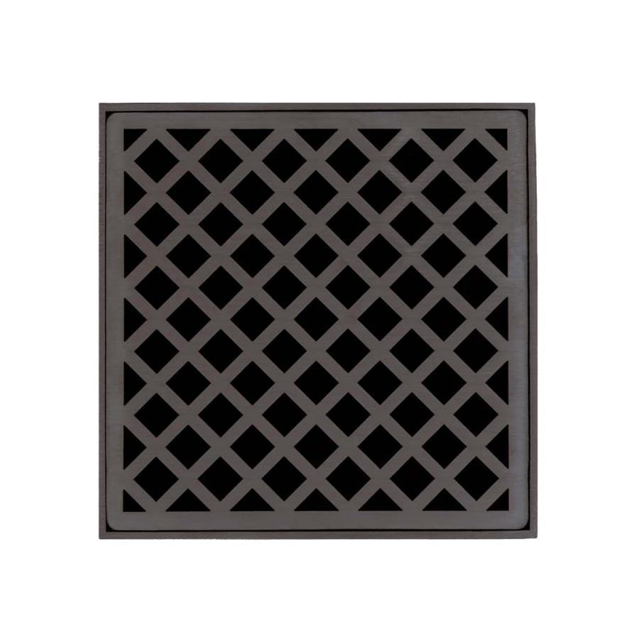 Infinity Drain Criss-Cross 5" Drain Grate Only for Select Infinity Drain Center Drains Oil Rubbed Bronze