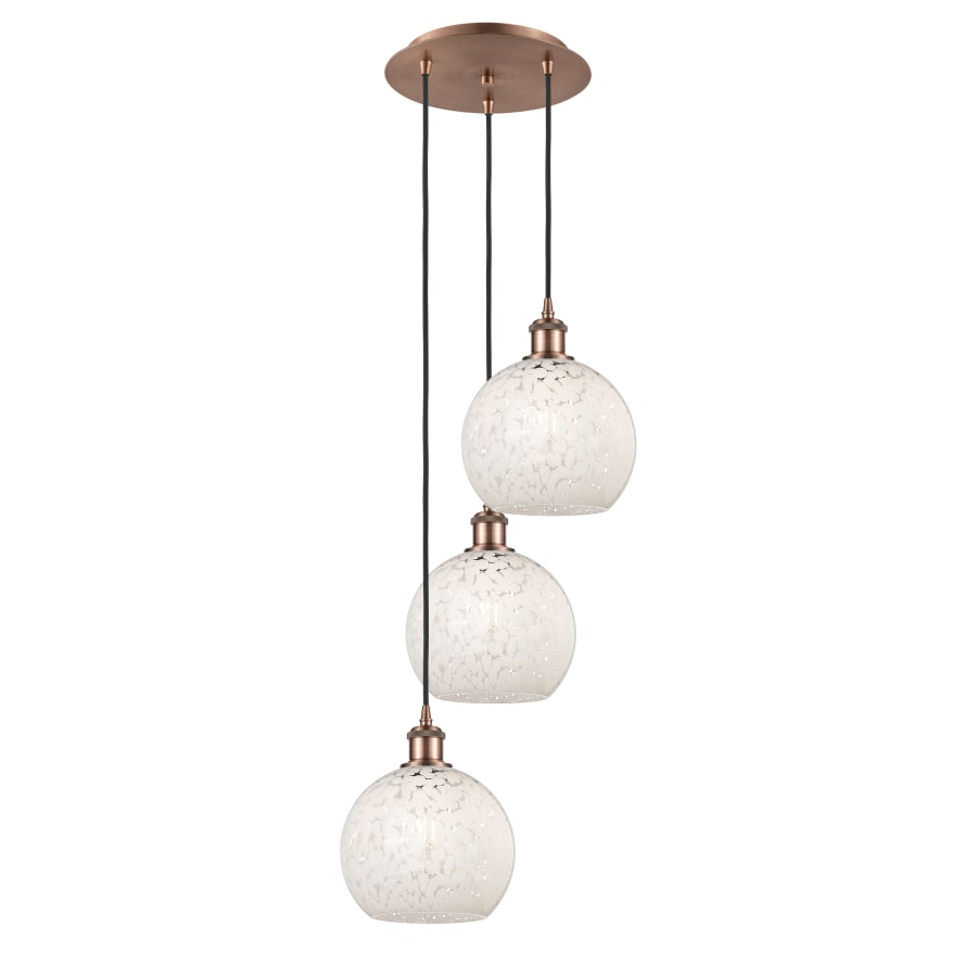 Innovations Ballston LED Pendant Matte Black 113B 3P BK G1216 8WM