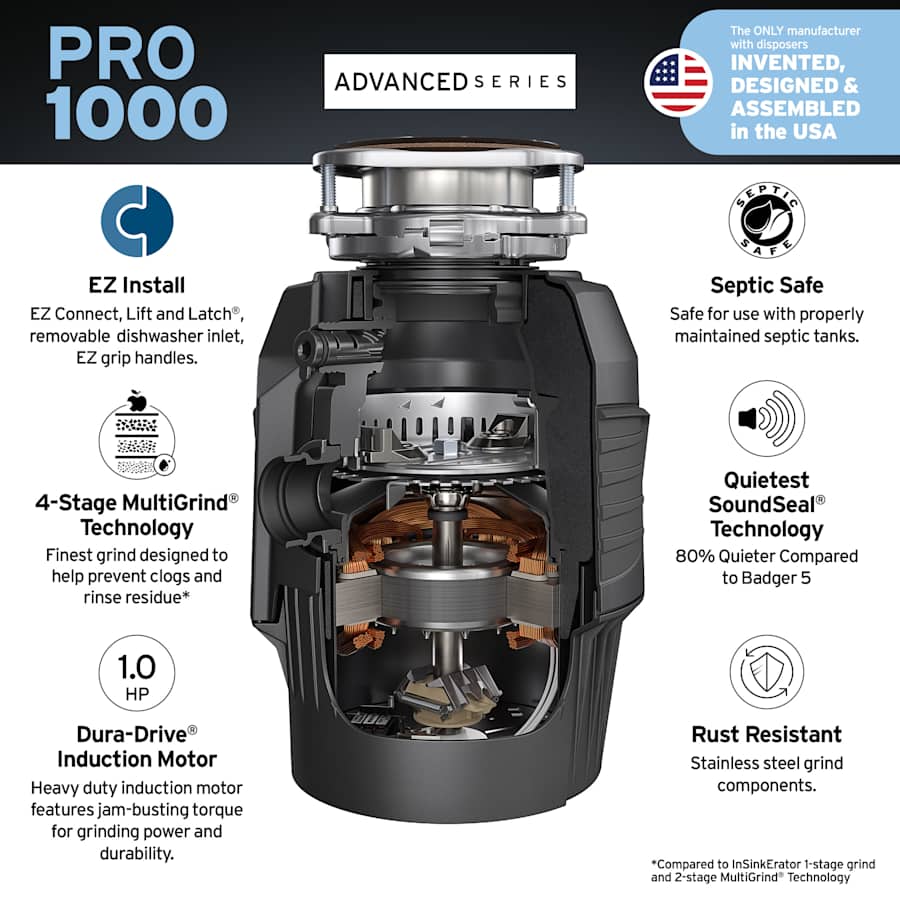 InSinkErator PRO 1000 Series Garbage Disposal - Thumbnail 4