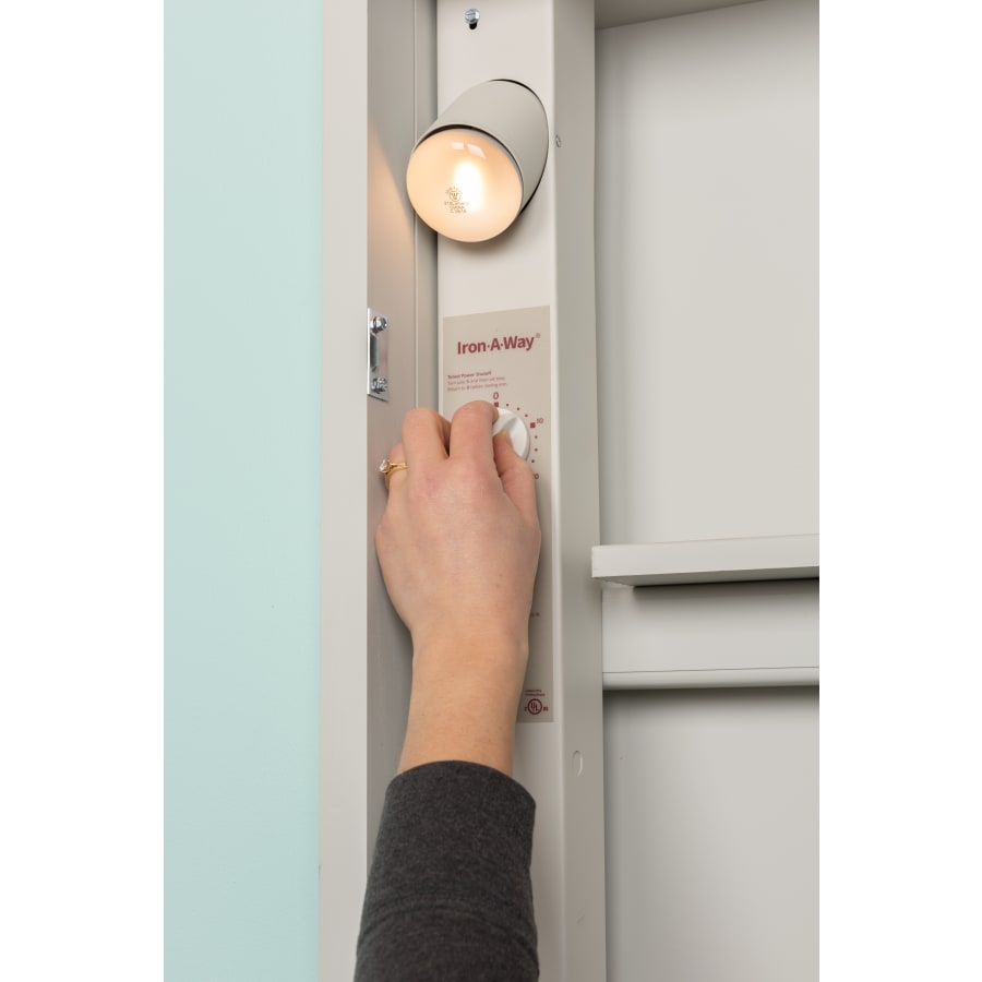 Iron-A-Way 42 Inch Ironing Center with Flat White Door, Right Hinge - Thumbnail 2